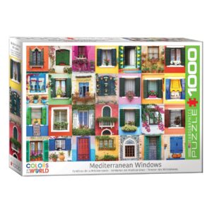 EUROGRAPHICS 1000 PIECE MEDITERANEAN WINDOWS