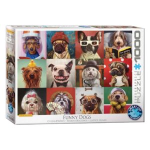EUROGRAPHICS 1000 PIECE FUNNY DOGS