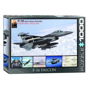 EUROGRAPHICS 1000 PIECE F-16 FALCON