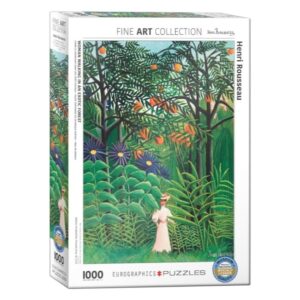 EUROGRAPHICS 1000 PIECE WOMAN IN AN EXOTIC FOREST, HENRI ROUSSEAU