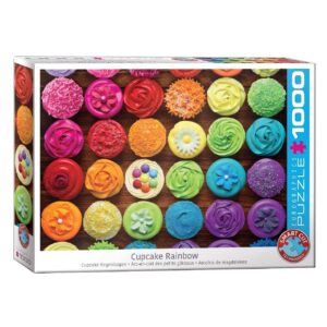 EUROGRAPHICS 1000 PIECE CUPCAKE RAINBOW