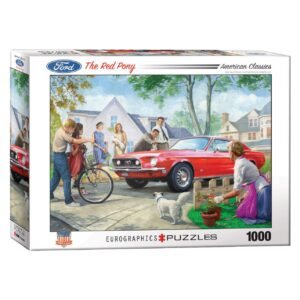 EUROGRAPHICS 1000 PIECE THE RED PONY MUSTANG