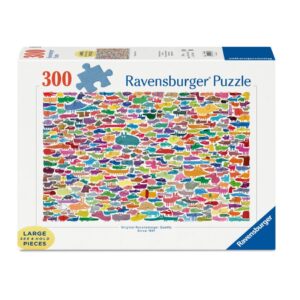 RAVENSBURGER 300 PIECE XXL 387 DOGS & ONE CAT