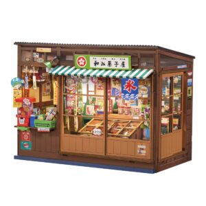 ROBOTIME DIY BOOKENDS KIT NOSTALGIC CORNER SHOP