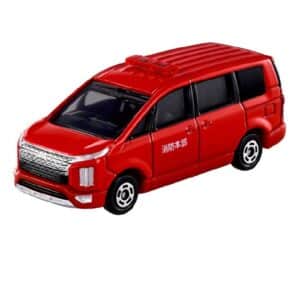 TOMICA 1:65 MITSUBISHI DELICA D5 FIRE COMMAND VEHICLE RED (#50)