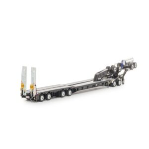DRAKE 1:50 4x8 DROP DECK W/ HYD G/N SWINGWING TRAILER GLOSS BLACK (ZT09345)