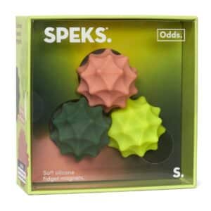 SPEKS ODDS SOFT SILICONE FIDGET MAGNETS GREEN SPURS