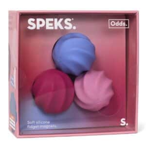 SPEKS ODDS SOFT SILICONE FIDGET MAGNETS PINK SWIRLS