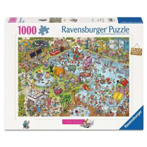 RAVENSBURGER 1000 PIECE HOLIDAY RESORT 3 THE POOL PUZZLE