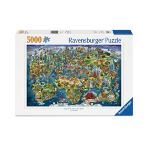 RAVENSBURGER 5000 PIECES ILLUSTRATED WORLD MAP