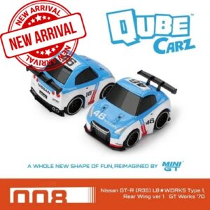 MINI GT 1:64 QUBECARZ #008 LB★WORKS NISSAN GT-R R35 TYPE 1 GT WORKS '70 (QZ00204)