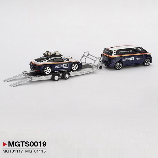 PORSCHE 911 (992) DAKAR #718 / VOLKSWAGEN ID. BUZZPORSCHE CENTRUM GELDERLAND ROUGHROADS SET (MGTS0019) - Image 2