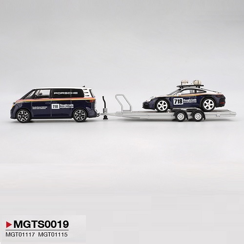 PORSCHE 911 (992) DAKAR #718 / VOLKSWAGEN ID. BUZZPORSCHE CENTRUM GELDERLAND ROUGHROADS SET (MGTS0019) - Image 4
