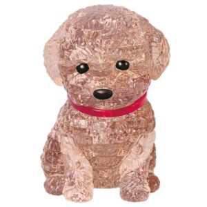 CRYSTAL PUZZLE 3D TOY POODLE BROWN