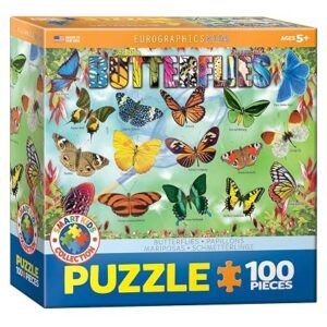 EUROGRAPHICS 100 PIECE GARDEN BUTTERFLIES