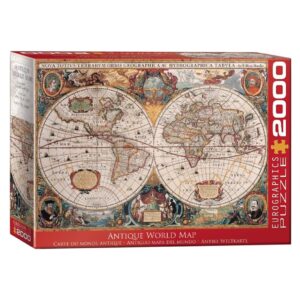 EUROGRAPHICS GRAPHICS 2000 PIECE ANTIQUE WORLD MAP