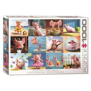 EUROGRAPHICS 1000 PIECE HEFFERNAN FUNNY PIGS