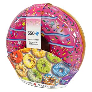 EUROGRAPHICS 550 PIECE DONUT RAINBOW IN TIN