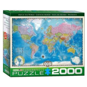 EUROGRAPHICS GRAPHICS 2000 PIECE MAP OF THE WORLD
