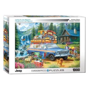 EUROGRAPHICS 1000 PIECE JEEP-LOADING WAGONEER