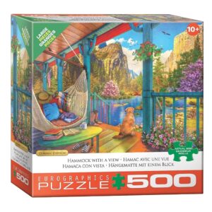 EUROGRAPHICS 500 PIECE XL HAMMOCK WITH A VIEW