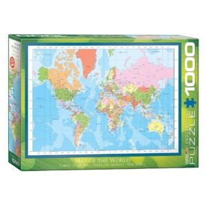 EUROGRAPHICS 1000 PIECE NEW MAP OF THE WORLD