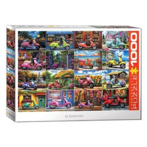 EUROGRAPHICS 1000 PIECE 16 SCOOTERS