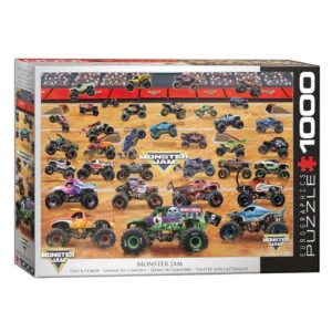 EUROGRAPHICS 1000 PIECE MONSTER JAM TRUCK LINEUP