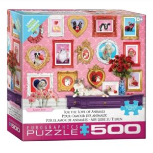 EUROGRAPHICS 500 PIECE XL FOR THE LOVE OF ANIMALS