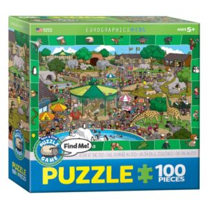 EUROGRAPHICS 100 PIECE A DAY AT THE ZOO SPOT & FIND