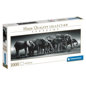 CLEMENTONI 1000 PIECE PANORAMIC HERD OF GIANTS