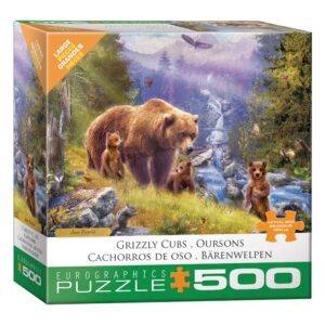 EUROGRAPHICS 500 PIECE XL GRIZZLY CUBS