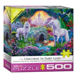 EUROGRAPHICS 500 PIECE UNICORNS IN FAIRY LAND