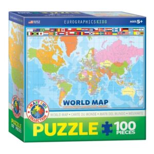 EUROGRAPHICS 100 PIECE WORLD MAP