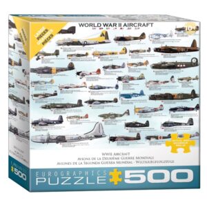 EUROGRAPHICS 500 PIECE XL WORLD WAR II AIRCRAFT