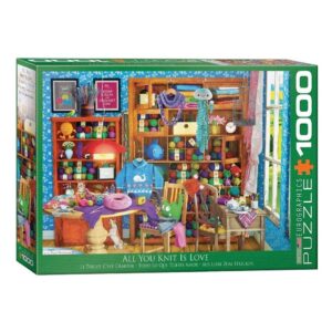 EUROGRAPHICS 1000 PIECE ALL YOU KNIT IS LOVE