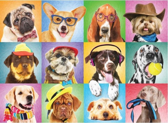 EUROGRAPHICS 300 PIECE SILLY DOGS - Image 2