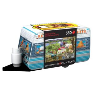 EUROGRAPHICS 550 PIECE CAMPING TRAILER IN TIN