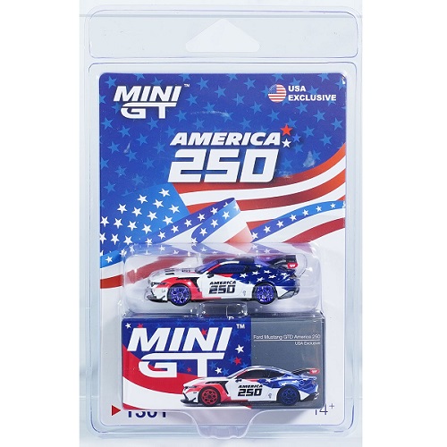 MINI GT 1:64 FORD MUSTANG GTD AMERICA 250 USA EXCLUSIVE (MGT01301) - Image 4