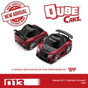 MINI GT 1:64 QUBECARZ #013 MAZDA RX-7 VEILSIDE FORTUNE7 RED