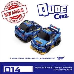 MINI GT 1:64 QUBECARZ #014 NISSAN SILVIA (S15) LB-SUPER SILHOUSETTE FAUSTO RACING #555