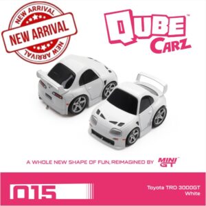 MINI GT 1:64 QUBECARZ #015 TOYOTA TRD 3000GT WHITE