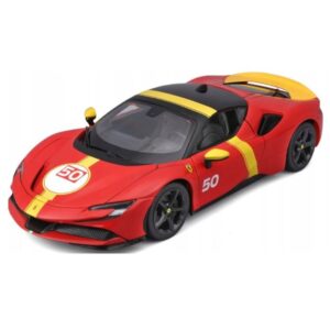BBURAGO 1:18 FERRARI RACE AND PLAY 2024 FERRARI SF-90 STRADALE ASSETTO FIORANO #50