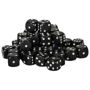 CHESSEX 25808 OPAQUE 12mm 36xD6 BLACK/WHITE