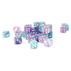 CHESSEX 27945 NEBULA 12mm 36xD6 WISTERIA/WHITE