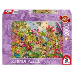 SCHMIDT 2000 PIECE ENCHANTING BUTTERFLY GARDEN