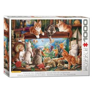 EUROGRAPHICS 1000 PIECE CATS BY THE AQUARIUM