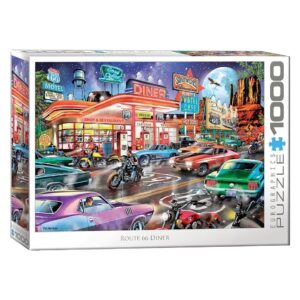 EUROGRAPHICS 1000 PIECE ROUTE 66 DINER