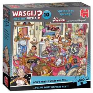 WASGIJ 1000 PIECE RETRO MYSTERY 10 SPRING HAS SPRUNG