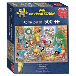 JUMBO 500 PIECE JAN VAN HAASTEREN A WOOLLY CHRISTMAS